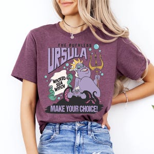 Disney Ursula Shirt, Villains T-Shirt, Bad Witches Shirt, Wicked Sea Witch Tee, The Ruthless Ursula Shirt, Disney Sea World Shirt