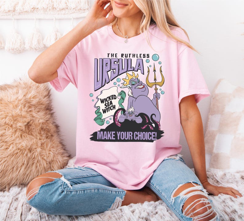 Disney Ursula Shirt, Villains T-Shirt, Bad Witches Shirt, Wicked Sea Witch Tee, The Ruthless Ursula Shirt, Disney Sea World Shirt