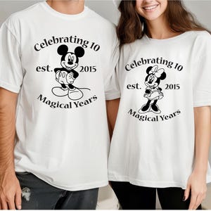 Mickey And Minnie Anniversary T-shirt, Disney Celebrating Magical Years Shirt, Mickey And Minnie Wifey Husband Tee, Disney Valentines Day