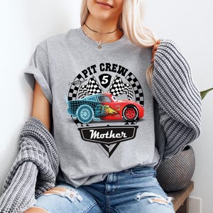 Cars Birthday Family T-Shirt, Lightning McQueen Birthday Matching Tee, Pit Crew Party Shirt, Birthday Boy Shirt, Disney Family Birthday Tee