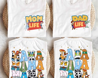 Disney Toy Story Mom Dad T-Shirt, Toy Story Mom Dad Life Tee, Mother and Father Gift Shirt, Toy Story Family Shirt, Disney Family Trip Shirt