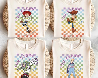 Maglietta Toy Story, felpa Disney Buzz Lightyear, maglietta Disneyworld Trip, maglietta T-Rex, maglietta dello sceriffo Woody e Jessie, maglietta Bullseye