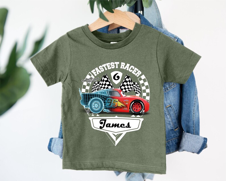 Cars Birthday Family T-Shirt, Lightning McQueen Birthday Matching Tee, Pit Crew Party Shirt, Birthday Boy Shirt, Disney Family Birthday Tee