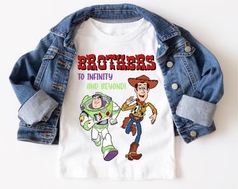 Toy Story Brother T-Shirt, Disney Buzz Lightyear Sweatshirt, Woody Adventure Shirt, To Infinity and Beyond Hoodie, Disneyworld Friends Tee