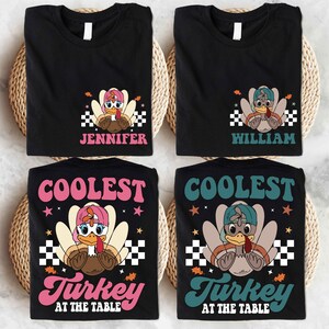 Thanksgiving Turkey Couple T-shirt, Custom Thanksgiving Shirt, Thanksgiving Dinner Tee, Turkey Day Party Sweatshirt, Friendsgiving Hoodie