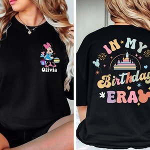 Disney In My Birthday Era Shirt, Custom Mickey Minnie Birthday Shirt, Birthday Girl and Boy Shirt, Disney Trip Birthday Shirt, Birthday Gift