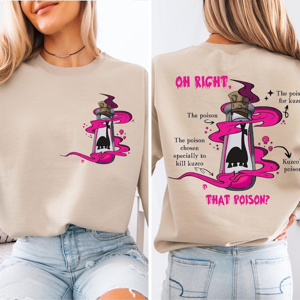 Camiseta de Disney con el veneno de Kuzco, Camiseta de villano de Disney, Camiseta de Las locuras del emperador, Camiseta de Walt Disney World, Camiseta mágica de Disney