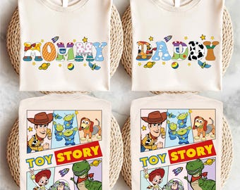 Toy Story Mommy Daddy T-Shirt, Disney Mom Dad Life Tee, Dad and Mom Shirt, Mother and Father Gift Shirt, Disney Family Trip Shirt