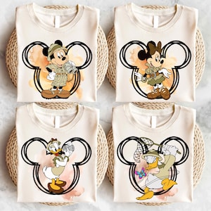 Mickey And Friends Safari Shirt, Disney Animal Kingdom T-Shirt, Minnie Wild Trip Tee, Family Safari T-Shirt, Safari Matching Sweatshirt