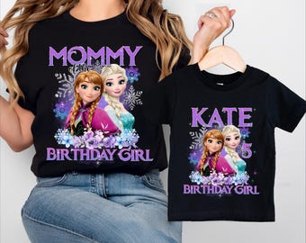 Frozen Birthday Shirt, Elsa Family Birthday Shirt, Elsa Birthday Tee, Frozen Birthday T-Shirt, Disney Birthday Trip Tee, Anna Olaf Birthday