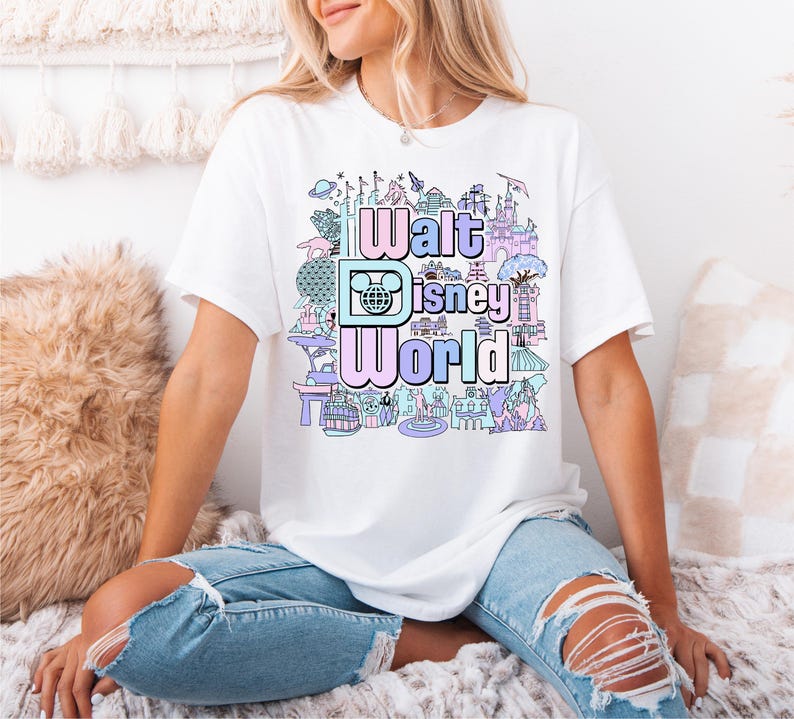 Walt Disney World T-shirt, Disneyworld Castle Shirt, Epcot Shirt, Disney Florida Shirt, Magic Kingdom Sweatshirt, Disney Theme Park Shirt