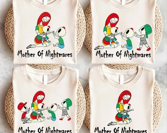 Personalized Mother of Nightmares Shirt, Disney Mama Shirt, Mommy and Me Shirt, Sally Mom Sweatshirt, Mothers Day T-shirt