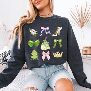 Disney Princess Coquette Shirt, Snow White Tee, Rapunzel Shirt, Aurora Tee, Belle Shirt, Elsa Anna T-Shirt, Ariel Sweater, Cinderella Shirt