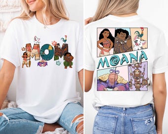 Disney Moana Mom Dad Shirt, Princess Moana Family Matching T-Shirt, Maui Sweatshirt, Hei Hei and Pua Mama Dada Tee, Family Trip Shirt