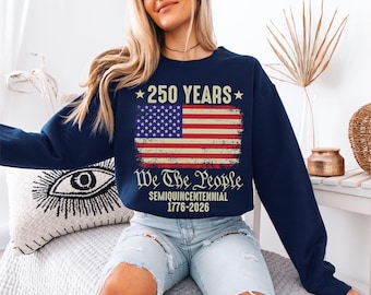 Amerikas 250-jähriges Jubiläums-Sweatshirt, Amerika 1776-2026-Hoodie, halbfünhundertjähriges patriotisches T-Shirt, 250 Jahre Freiheits-Shirt