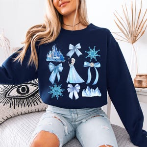 Disney Elsa and Anna T-Shirt, Frozen Coquette Shirt, Princess Elsa Bow Tee, Disneyland Girls Trip Tee, Princess Anna Sweatshirt