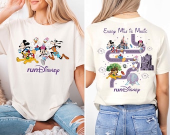 Mickey Run Disney T-shirt, Every Mile is Magic Sweat, Mickey and Friends Racing Tee, Disney Weekend Marathon 2026 Shirt, Minnie Running Tee