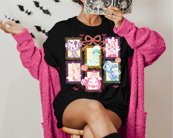 Walt Disney's Halloween T-shirt, Mickey's Halloween Party Sweatshirt, Disneyland Not So Scary Shirt, Minnie Halloween Women Tee
