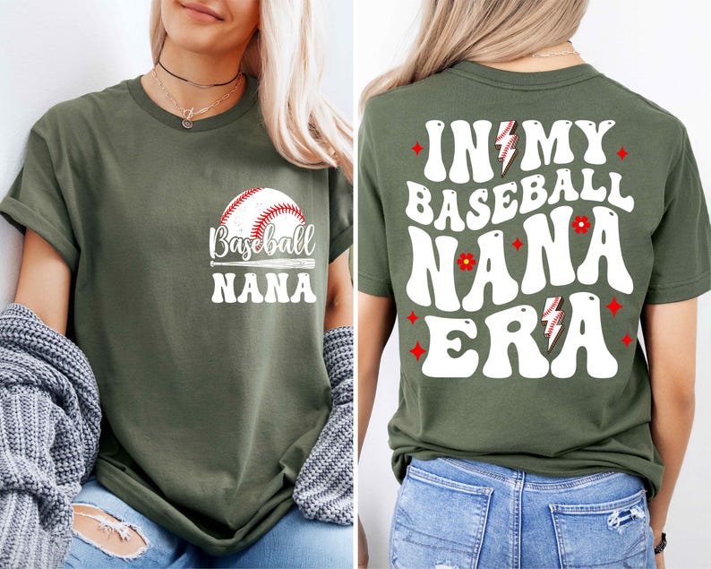 Baseball Nana Shirt, Sports Nana T-Shirt, Cheer Nana Sweatshirt, Baseball Grandma Shirt, Sports Gigi T-Shirt, Nana Sweatshirt