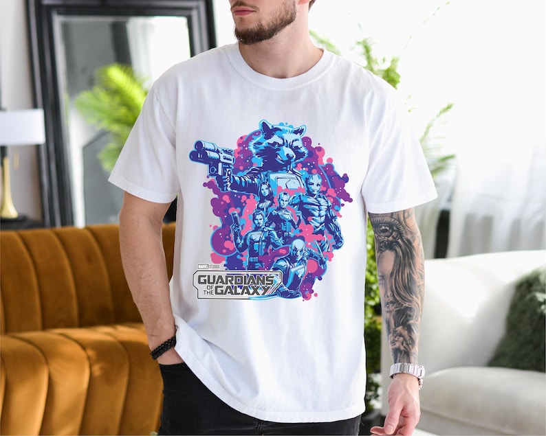 Guardians Of The Galaxy T-Shirt, Avengers Rocket Racoon Shirt, Gamora Nebula Sweatshirt, Super Heroes Tee, Disney Boys T-Shirt