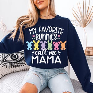 My Favorite Peeps Call Me Mama Shirt, Easter Family Matching T-Shirt, Easter Mom Sweatshirt, Bunny Peeps Mother Shirt, Easter Day Mama Tees