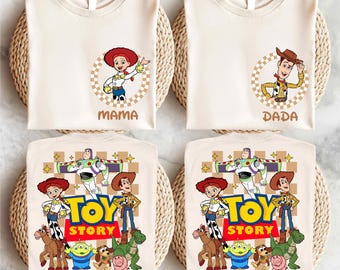 Toy Story Family Shirt, Buzz Lightyear Tee, Slinky Dog Shirt, Sheriff Woody Sweatshirt, Toy Story Jessie Shirt, Disneyland Rex Tee