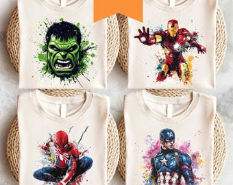 Disney Superhero T-Shirt, Marvel Avengers Sweatshirt, Captain America Tee, Spiderman Shirt, Hulk Shirt, Iron Man Kids Tee, Thor Toddler Tee