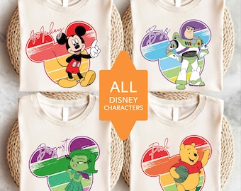 Disney Characters T-shirt, Mickey Head Shirt, Disneyland Vacation Tee, Disney Family Sweatshirt, Disneyworld Trip Group Shirt