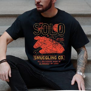 Star Wars Han Solo Smuggling T-shirt, Disney Galaxy Wars Shirt, Millenium Falcon Shirt, A New Hope Faded Shirt, Galaxys Edge Shirt