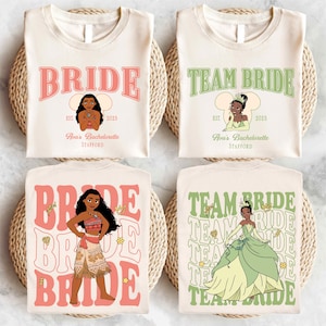 Disney Bachelorette Party Shirt, Princess Bride Shirt, Princess Team Bride Tee, Disneyworld Bride To Be Shirt, Bachelorette Trip Sweatshirt