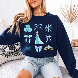 Disney Princess Coquette Shirt, Snow White Tee, Rapunzel Shirt, Aurora Tee, Belle Shirt, Elsa Anna T-Shirt, Ariel Sweater, Cinderella Shirt