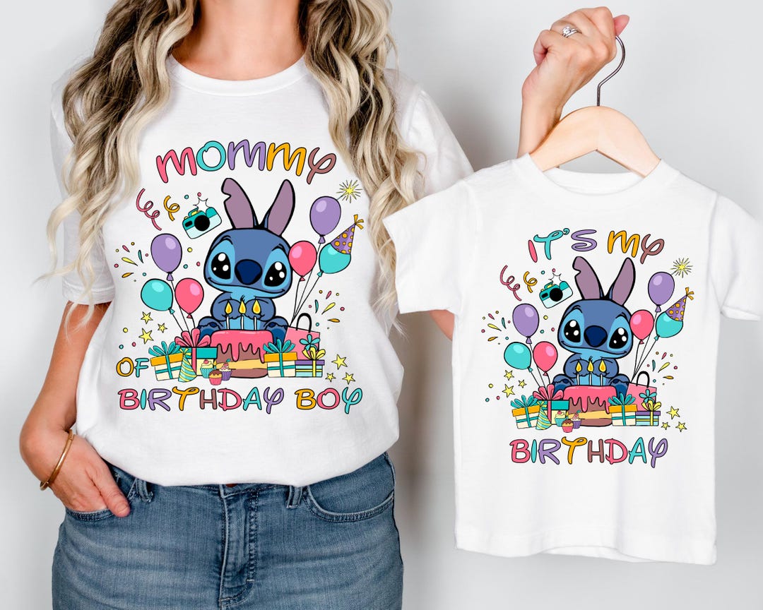 Stitch Birthday Girl T-shirt, Disney Birthday Family Sweatshirt, Birthday  Mom Dad Tee, Disneyland Angel Birthday Trip Shirt - Etsy Disney Girl's Stitch Birthday Mode Blouse Tee Shirt, Short Sle