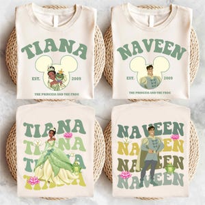 Princess Tiana T-Shirt, Disney The Frog Prince Shirt, Disneyland Prince Naveen Tee, Tiana Family Shirt, Dr Facilier Tee, Black Princess Tee