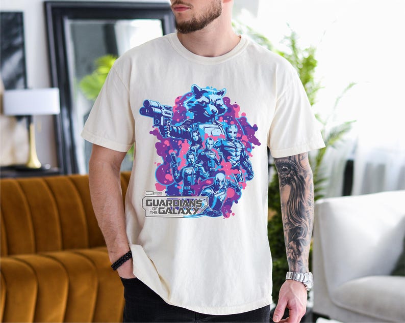 Guardians Of The Galaxy T-Shirt, Avengers Rocket Racoon Shirt, Gamora Nebula Sweatshirt, Super Heroes Tee, Disney Boys T-Shirt