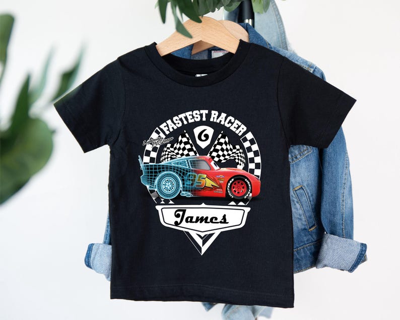 Cars Birthday Family T-Shirt, Lightning McQueen Birthday Matching Tee, Pit Crew Party Shirt, Birthday Boy Shirt, Disney Family Birthday Tee