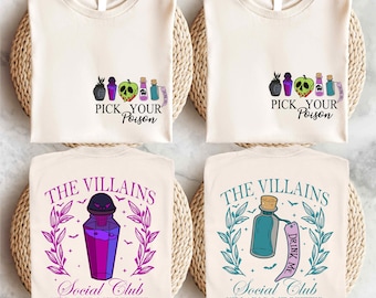 Disney Villains T-Shirt, Bad Witches Shirt, Maleficent Sweatshirt, Disneyworld Ursula Tee, Evil Queen Sweatshirt, Cruella T-Shirt