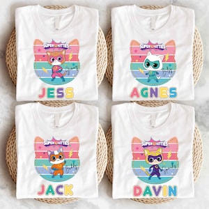 Super Kitties T-Shirt, Disney Cats Shirt, Super Kitty Shirt, Bitsy Shirt, Kitties Sparks Shirt, Birthday shirt for cats lover, SuperKitties