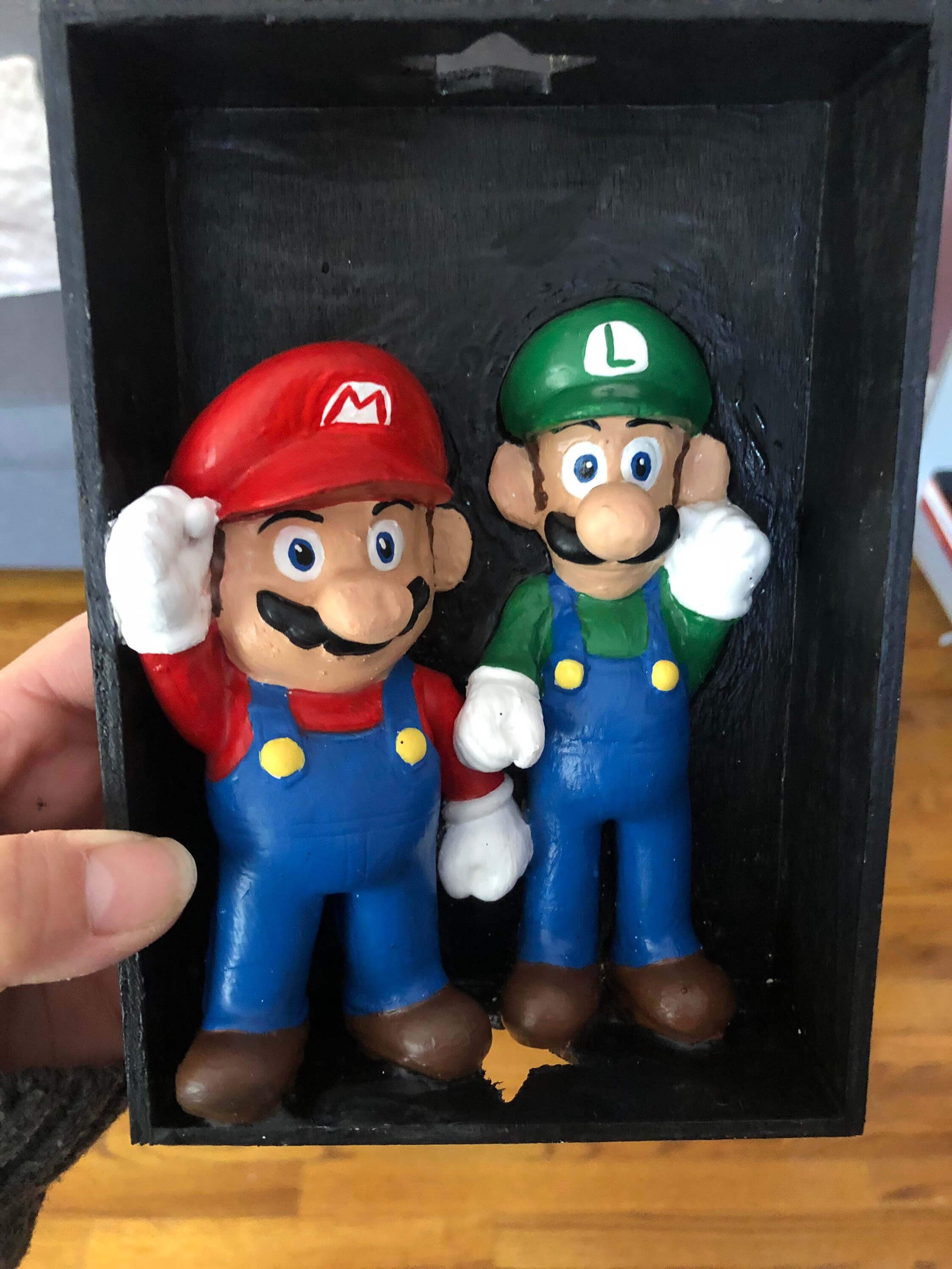 Mario and Luigi book nook. Etsy