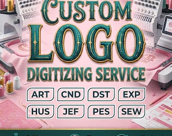 Custom Embroidery Digitizing Service, Custom Digitizing Services, Machine Embroidery Digitizing, Hat Logo Digitizing, Chest Logo Digitizing