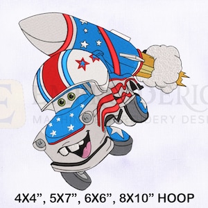 Mater The Greater With Rocket Embroidery Design, Mater Greater Truck Embroidery Designs, Truck Embroidery Design, 4 Sizes Embroidery Designs