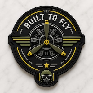 Built to Fly PVC Patch, PVC Patches