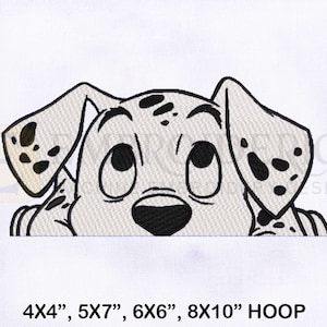 Dalmatiner Hund Stickmaschine, Maschinenstickerei | Dalmatiner Hund Stickerei Designs | Hund Stickdatei | 4 Größen Stickdatei