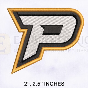 Letter P 3D Puff Machine Embroidery Design | 2.5 And 3 Inches Embroidery | 3D Puff Logo Embroidery | Alphabet P Logo Embroidery Design