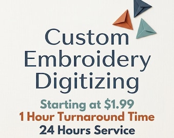 Custom Embroidery Digitizing, Logo Digitizing, Embroidery Digitizing Service, Image Digitizing Embroidery, Custom Digitize