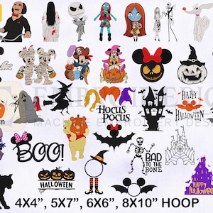 Halloween Machine Embroidery Designs Bundle, 4 Sizes EMB Designs, Chucky, Samara Morgan, Embroidery Designs, Halloween Embroidery Design