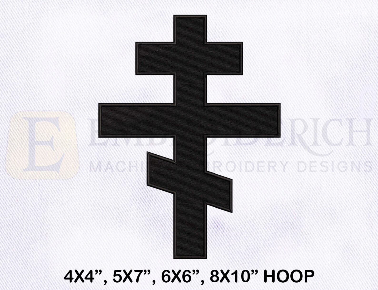 Russian Orthodox Cross Machine Embroidery Design, Religious Embroidery ...