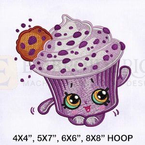 Shopkins Creamy Cookie Cupcake Machine Embroidery Design 4x4 - Etsy Australia Shopkins Creamy Cookie Cupcake Machine Embroidery Design 4x4 - Etsy Australia