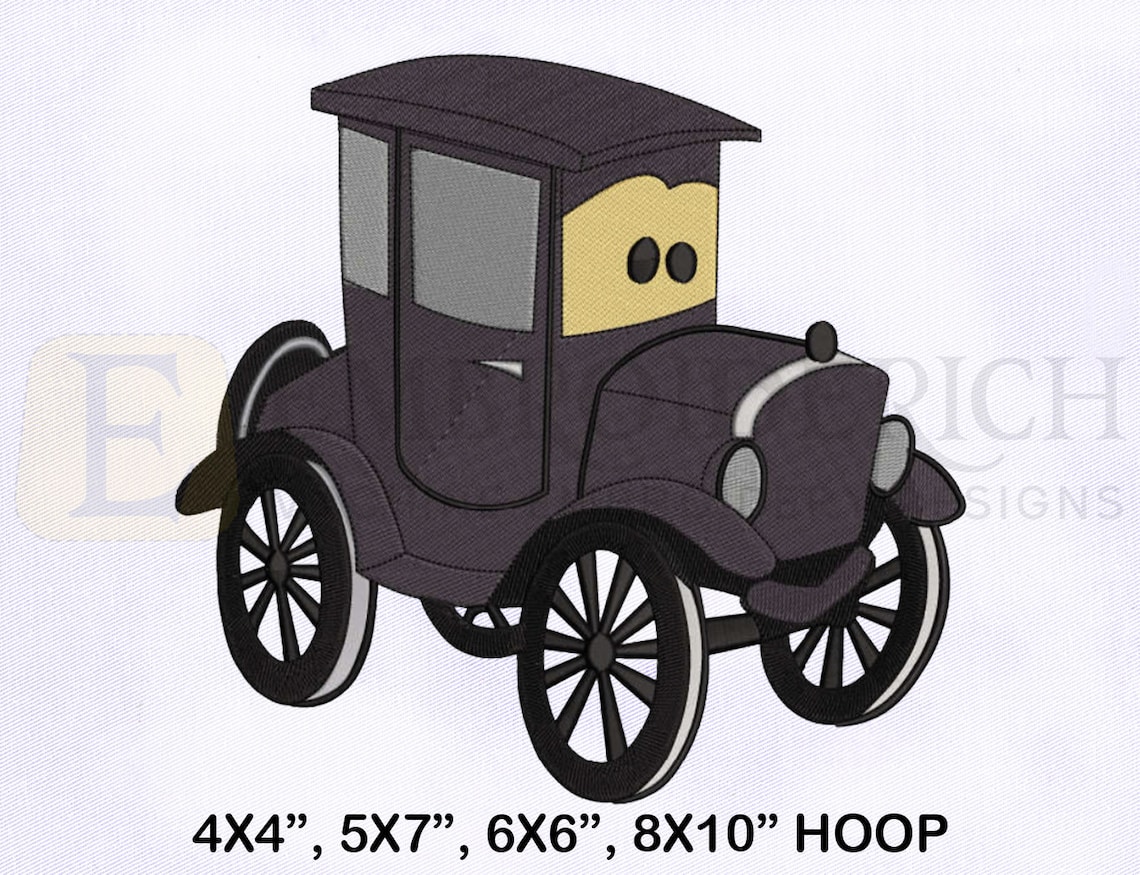 Cars Machine Embroidery Designs Bundle 4 Sizes Embroidery Etsy