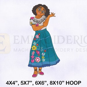 Mirabel Madrigal Machine Embroidery Design, Mirabel Madrigal Embroidery Design, 4 Sizes Embroidery Design, Encanto Mirabel Embroidery Design