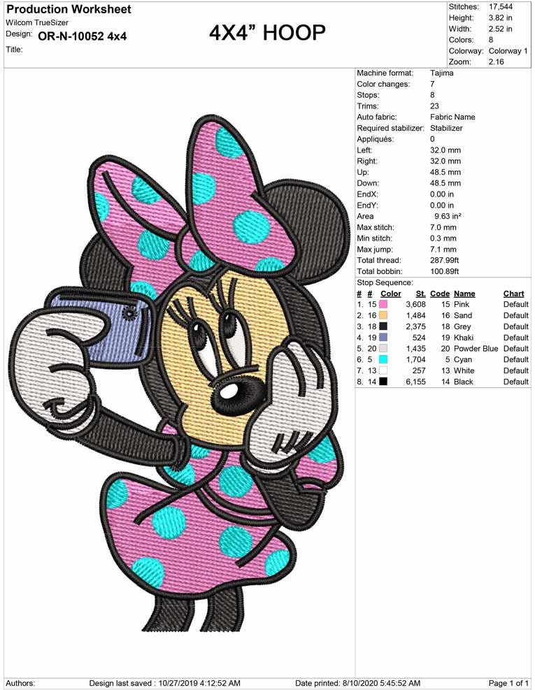 Disney / EMBROIDERY (ミニー) il_fullxfull.2971489198_fxun.jpg